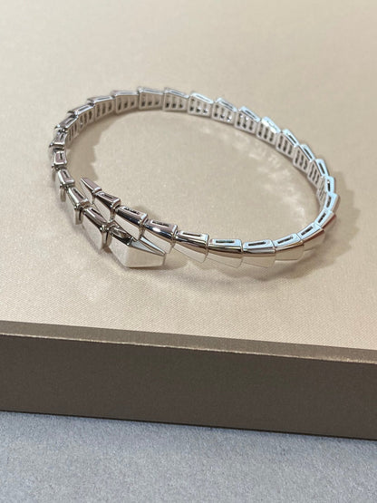 [⭐Luxery]SERPENTI VIPER SILVER BRACELET