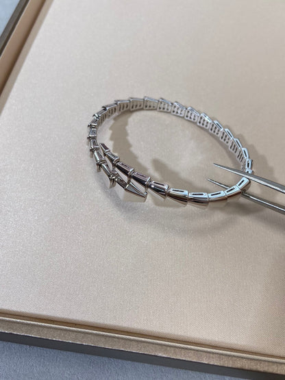 [⭐Luxery]SERPENTI VIPER SILVER BRACELET