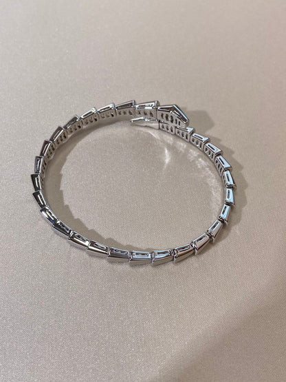 [⭐Luxery]SERPENTI VIPER SILVER BRACELET