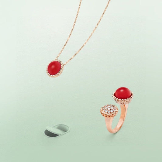 [⭐Luxery]PERLEE COULEURS DIAMOND ROSE GOLD BETWEEN THE FINGER RING
