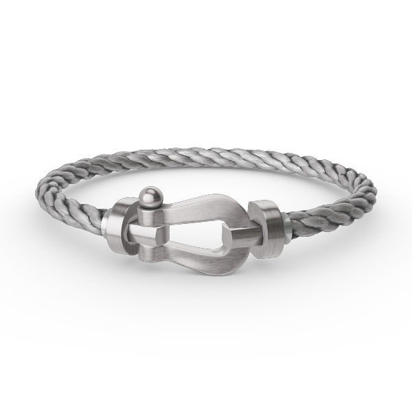 [⭐Luxery]FORCE LARGE HORSESHOE NO DIAMOND BRACELET SILVER