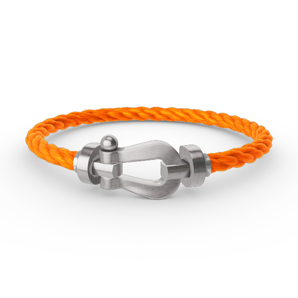 [⭐Luxery]FORCE LARGE HORSESHOE NO DIAMOND BRACELET SILVER