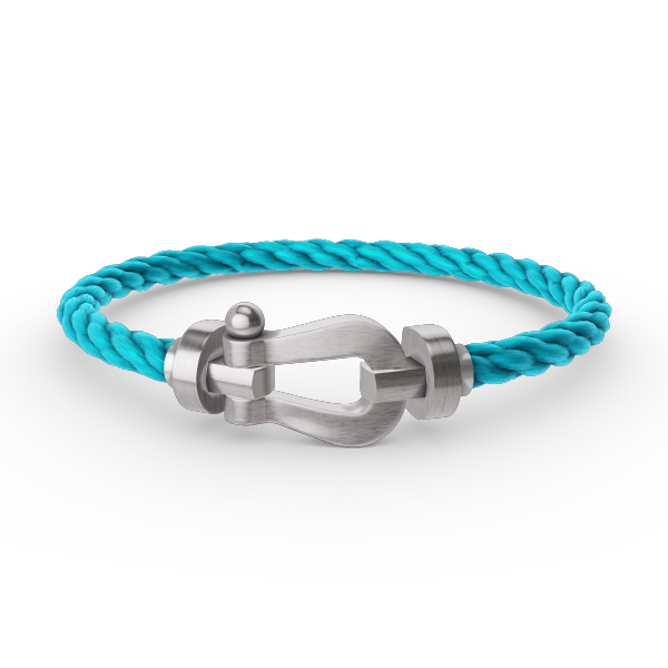 [⭐Luxery]FORCE LARGE HORSESHOE NO DIAMOND BRACELET SILVER