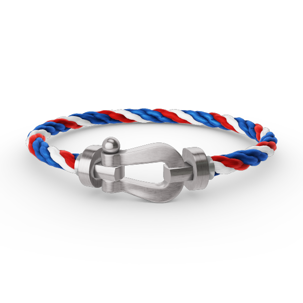 [⭐Luxery]FORCE LARGE HORSESHOE NO DIAMOND BRACELET SILVER