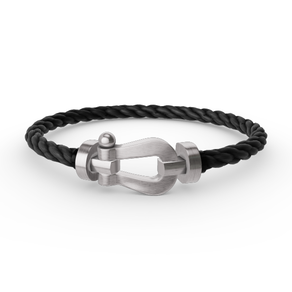 [⭐Luxery]FORCE LARGE HORSESHOE NO DIAMOND BRACELET SILVER