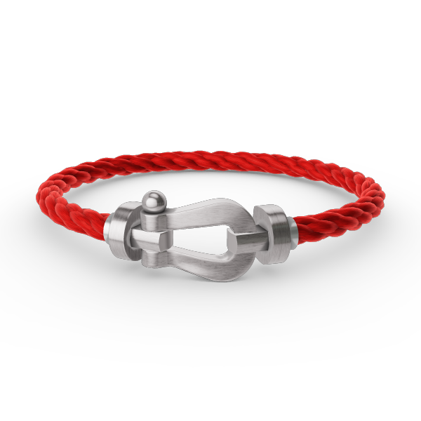[⭐Luxery]FORCE LARGE HORSESHOE NO DIAMOND BRACELET SILVER
