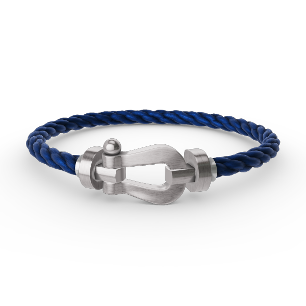 [⭐Luxery]FORCE LARGE HORSESHOE NO DIAMOND BRACELET SILVER