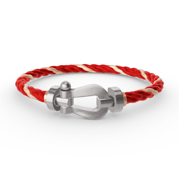[⭐Luxery]FORCE LARGE HORSESHOE NO DIAMOND BRACELET SILVER