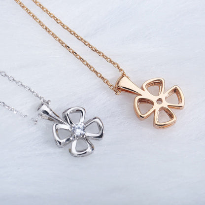 [⭐Luxery]FIOREVER NECKLACE DIAMOND CENTER