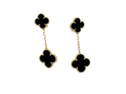 [⭐Luxery]CLOVER 2 MOTIFS  EARRINGS (MULTIPLE CHOICESC