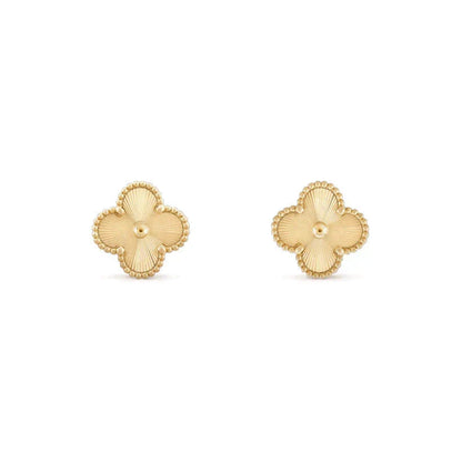 [⭐Luxery]CLOVER MEDIUM 1 MOTIFS LASER EARRINGS