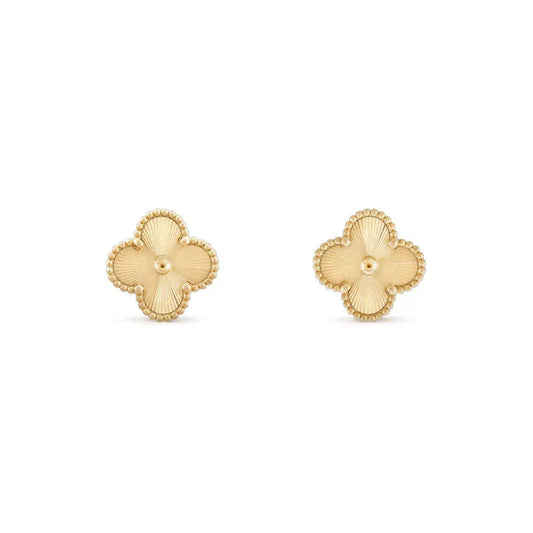 [⭐Luxery]CLOVER MEDIUM 1 MOTIFS LASER EARRINGS
