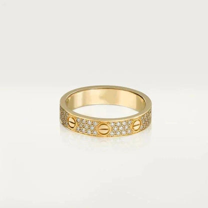 [⭐Luxery]LOVE RING 3.6MM DIAMOND PAVED