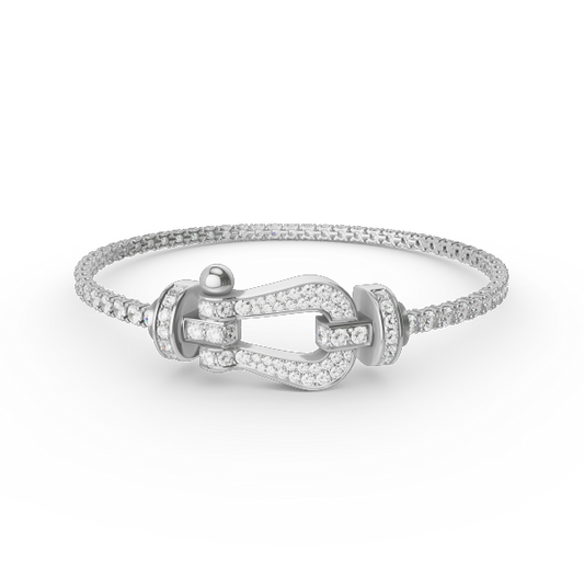 [⭐Luxery]FORCE  LARGE HORSESHOE FULL DIAMOND TENNIS BRACELET