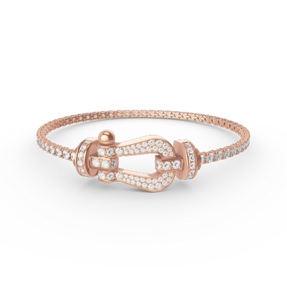 [⭐Luxery]FORCE  LARGE HORSESHOE FULL DIAMOND TENNIS BRACELET