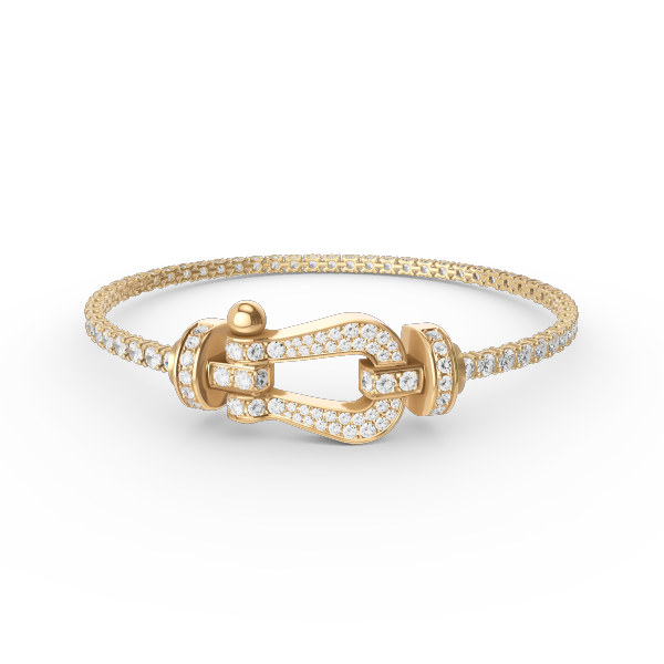 [⭐Luxery]FORCE  LARGE HORSESHOE FULL DIAMOND TENNIS BRACELET